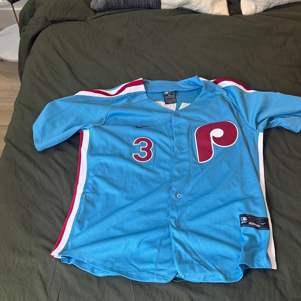 Bryce Harper Light Blue Baseball Jersey XL